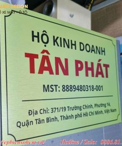 Biển hiệu quảng cáo hộ kinh doanh 11 biển bảng hiệu tên hộ kinh doanh