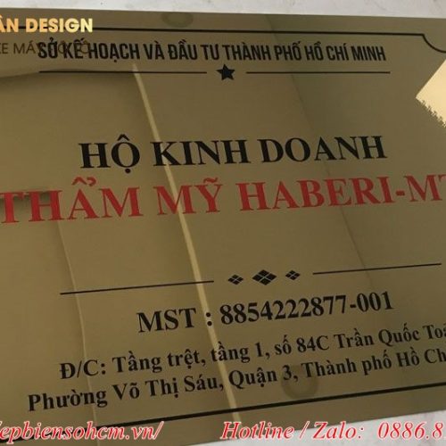 biển bảng hiệu tên hộ kinh doanh