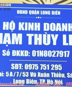 Biển hiệu quảng cáo hộ kinh doanh 7 biển bảng hiệu tên hộ kinh doanh