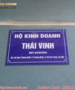 Biển hiệu quảng cáo hộ kinh doanh 6 biển bảng hiệu tên hộ kinh doanh
