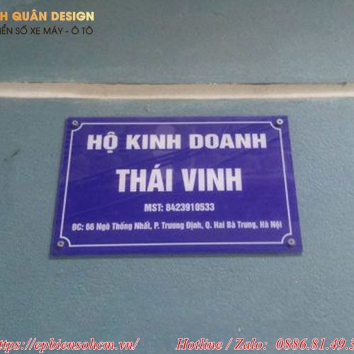 biển bảng hiệu tên hộ kinh doanh