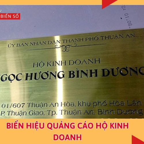Biển hiệu quảng cáo hộ kinh doanh