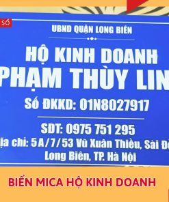 Biển mica hộ kinh doanh