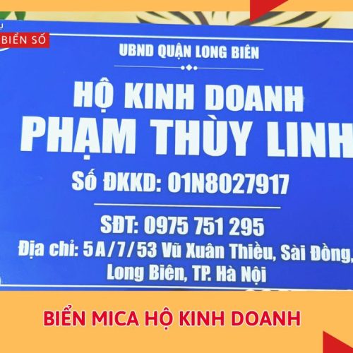 Biển mica hộ kinh doanh