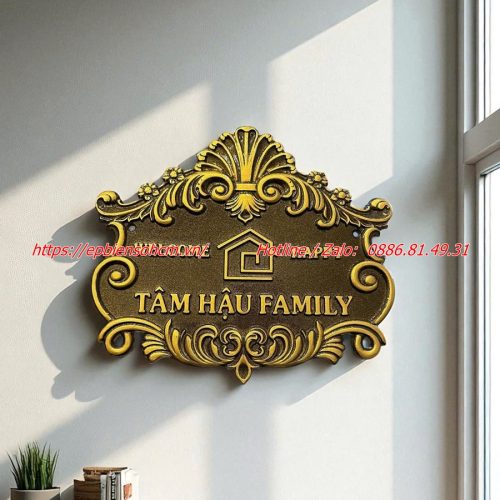 biển số nhà nhôm đúc ; bảng số nhà nhôm đúc