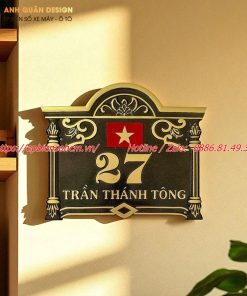 biển số nhà nhôm đúc ; bảng số nhà nhôm đúc