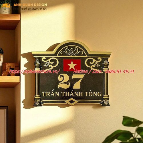 biển số nhà nhôm đúc ; bảng số nhà nhôm đúc