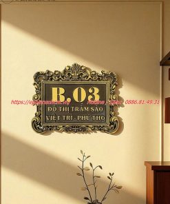 biển số nhà nhôm đúc ; bảng số nhà nhôm đúc