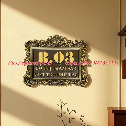 biển số nhà nhôm đúc ; bảng số nhà nhôm đúc