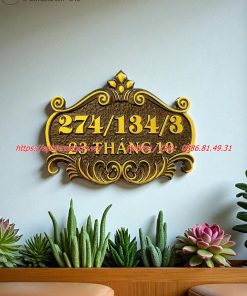 biển số nhà nhôm đúc ; bảng số nhà nhôm đúc