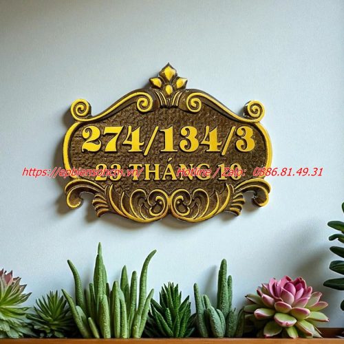biển số nhà nhôm đúc ; bảng số nhà nhôm đúc