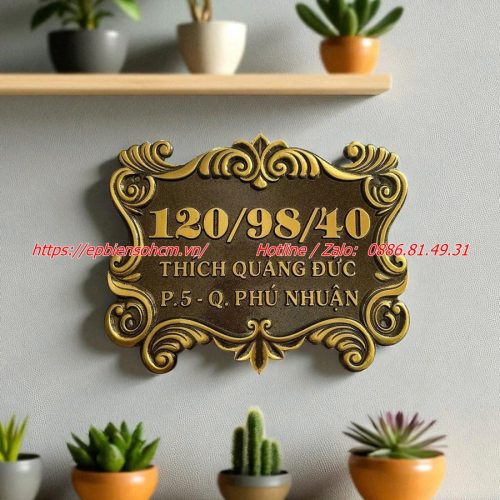 biển số nhà nhôm đúc ; bảng số nhà nhôm đúc