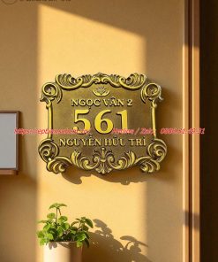 biển số nhà nhôm đúc ; bảng số nhà nhôm đúc