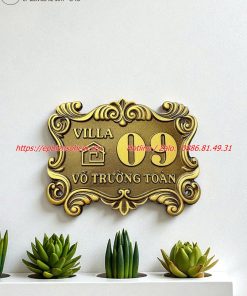 biển số nhà nhôm đúc ; bảng số nhà nhôm đúc