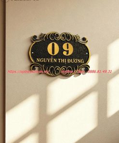 biển số nhà nhôm đúc ; bảng số nhà nhôm đúc