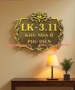 biển số nhà nhôm đúc ; bảng số nhà nhôm đúc