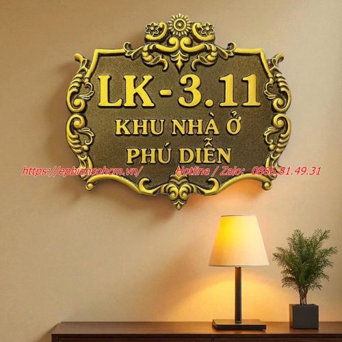 biển số nhà nhôm đúc ; bảng số nhà nhôm đúc