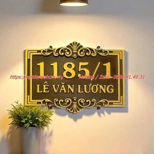 biển số nhà nhôm đúc ; bảng số nhà nhôm đúc