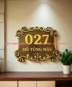 biển số nhà nhôm đúc ; bảng số nhà nhôm đúc