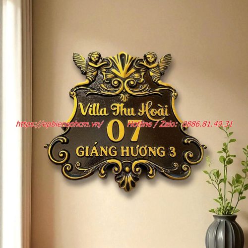 biển số nhà nhôm đúc ; bảng số nhà nhôm đúc