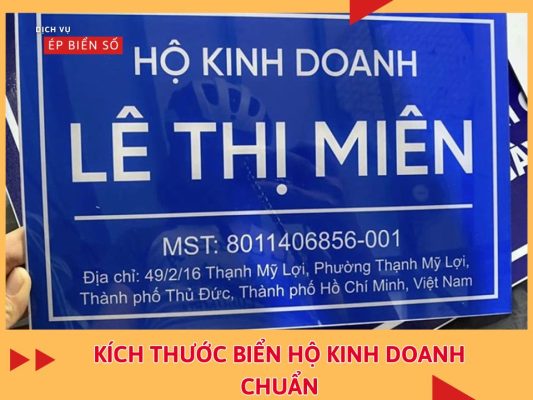 Kích Thước Biển Hộ Kinh Doanh Chuẩn