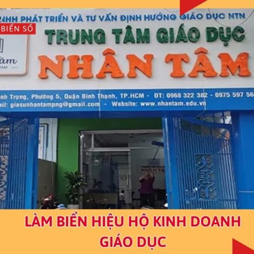 Làm biển hiệu hộ kinh doanh giáo dục