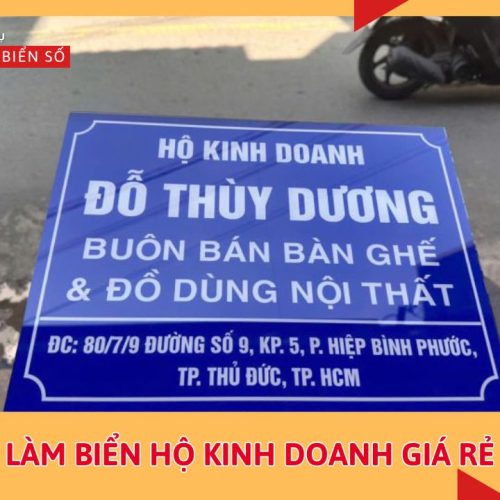 Làm biển hộ kinh doanh giá rẻ