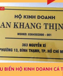 Mẫu biển hộ kinh doanh cá thể đẹp