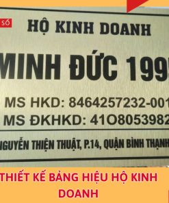Thiết kế bảng hiệu hộ kinh doanh