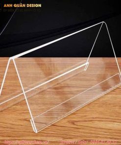 bảng chức danh Mica để bàn 2 mặt