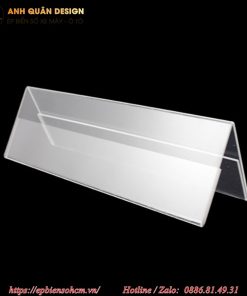 bảng chức danh Mica để bàn 2 mặt