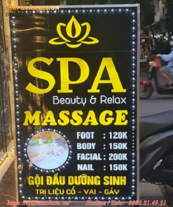 bảng hiệu Mica cho Spa