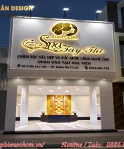 bảng hiệu Mica cho Spa