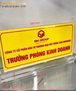 bảng Mica biển tên