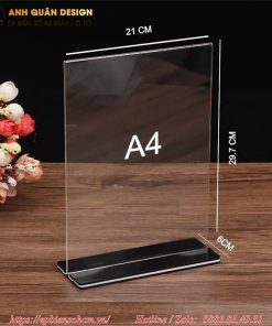 bảng Mica để bàn A4