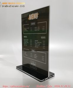 bảng menu Mica A5