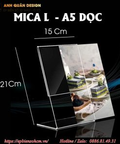 bảng menu Mica A5