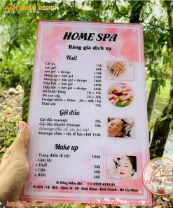 bảng Mica để giá sản phẩm