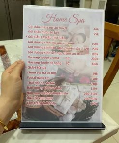 bảng Mica để giá sản phẩm