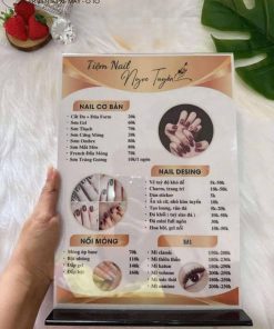 bảng Mica để giá sản phẩm