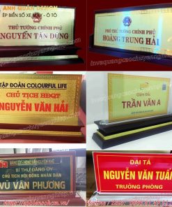 Biển chức danh mica giám đốc để bàn