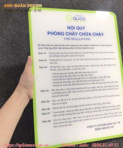 bảng Mica nội quy công ty