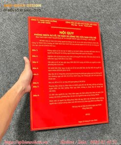 bảng Mica nội quy công ty