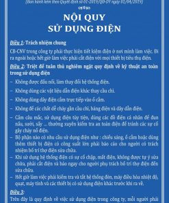 bảng Mica nội quy công ty