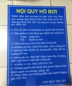 bảng Mica nội quy công ty