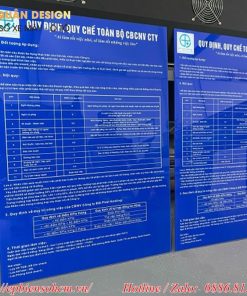 bảng Mica nội quy công ty