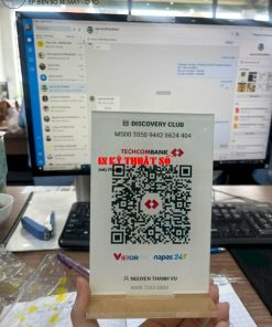 bảng Mica QR ngân hàng