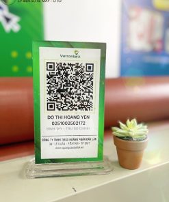 bảng Mica QR ngân hàng