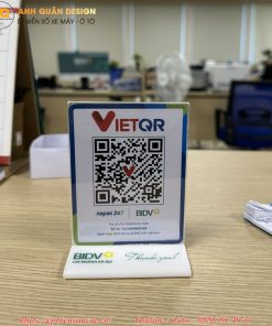 bảng Mica QR ngân hàng