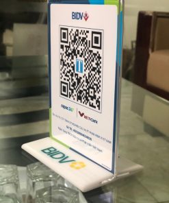 bảng Mica QR ngân hàng